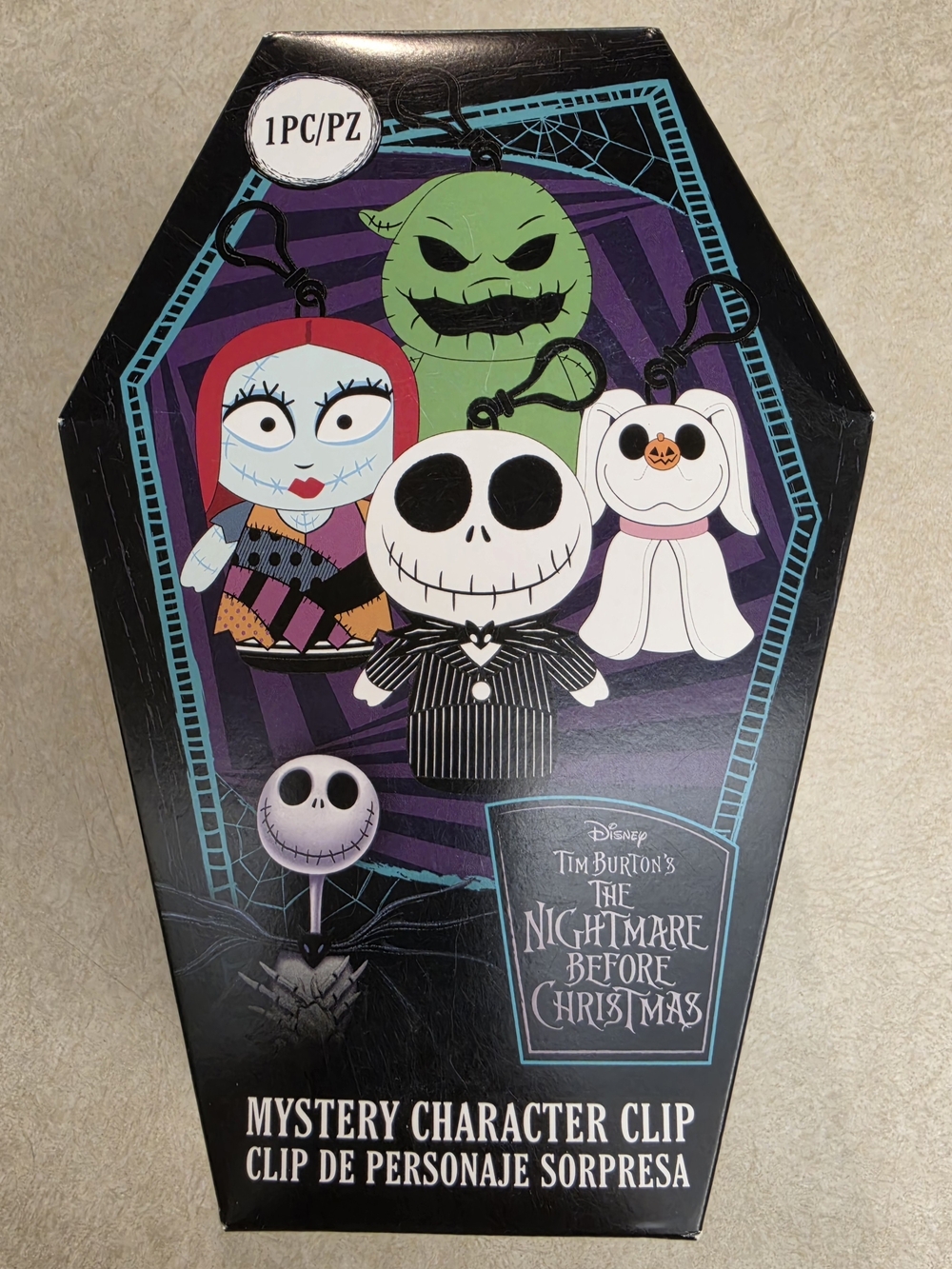Disney Nightmare Before Christmas Jack Skellington Bag Clip New